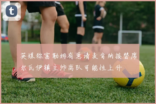 英媒称富勒姆有意请麦肯纳接替席尔瓦伊镇主帅离队可能性上升